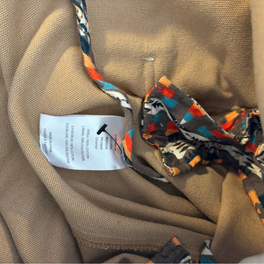 Pendleton Cotton Canvas Barn Jacket Chore Coat khaki size small - Picture 4 of 7